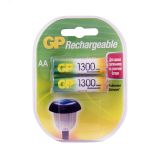 Аккумулятор перезаряжаемый GP 130AAHC AA, емкость 1300 мАч - 2 шт. в клемшеле 8753 GP