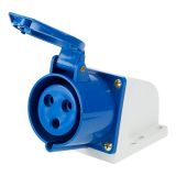 Розетка 123 стационарная 2Р+РЕ 32А 220В IP44, REXANT 11-8912 REXANT