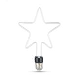 Лампа светодиодная филаментная LED 7 Вт 580 лм 2700К AC185-265В E27 Star теплая матовая колба Black Filament Gauss 1006802104 GAUSS