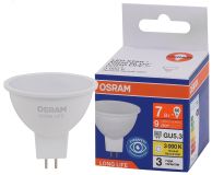 Лампа светодиодная LED 7Вт GU5.3 3000К 560Лм спот 220В (замена 60Вт) OSRAM 4099854185519 LEDVANCE