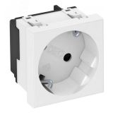 Розетка 2К+3 под углом 33° шторки 16А 250В (45х45 мм - 1 модуль Modul45) белая 6120073 OBO Bettermann