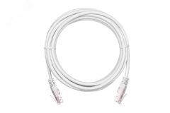 Патч-корд U/UTP 4 пары Кат. 5e 2хRJ45/8P8C T568B медный PVC белый 3м 10шт. ЭКО26970 NETLAN