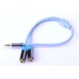 Переходник - разветвитель аудио Jack 3.5 мм M на 2RCA F - 0.3 м. 1000693831 Vention