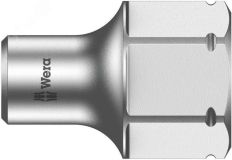 Головка торцевая шестигранная 8790 FA Zyklop DR 1/4 4.5 мм также подходит для прямого соединения к трещотке 8005 Zyklop Mini 2 WE-003666 Wera