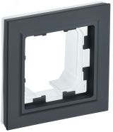BRITE Рамка 1 пост IP44 РУ-1-БрГ-44 графит BR-M12-44-K53 IEK