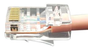 Разъем легкой оконцовки RJ-45 (8P8C) под витую па у 100штук 403343 Hyperline