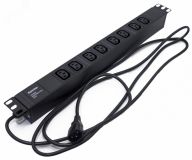 Блок розеток для 19д шкафов горизонтальный 8хIEC 320 C1310A 397033 Hyperline