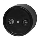 Розетка Лизетта R/TV-SAT оконечная, керамика, цвет черный B1-305-03 Bironi