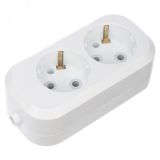 Колодка 2 гнезда с заземлением 11-8702 REXANT