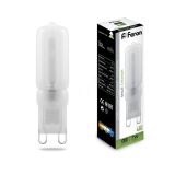 Лампа светодиодная LED 7вт 230в G9 белый капсульная 25756 FERON