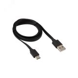 Кабель USB-Type-C, 2,4A, PVC, flat, 1mУстройство зарядное, 18-1888, 18-1888 REXANT
