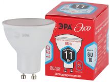 Лампа светодиодная ECO LED MR16-11W-840-GU10 (диод, софит, 11Вт, нейтр, GU10) (10/100/4000) Б0040878 ЭРА