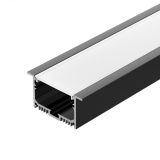 Профиль с экраном SL-LINIA62-F-2500 BLACK+OPAL (, Алюминий) 036307 Arlight