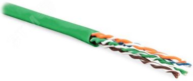 Кабель витая пара UUTP4-C5E-P24-IN-PVC-GN-305 (305 м) неэкран U/UTP 236309 Hyperline