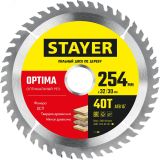 Диск пильный OPTIMA 254 x 32/30мм 40Т 3681-254-32-40_z01 STAYER