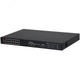 Коммутатор 16-портовый гигабитный управляемый с PoE 144951 Dahua