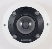 Видеокамера IP панорамная Fisheye 12 Мп 1/1.7 КМОПSONY Exmor R 4000x3000 60 к/с H.264 объектив fisheye эл-мех ИК-фильтр 12В (DC)/PoE?IP66 -40 +50 BD3990FLM Beward