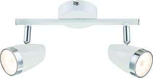 Светильник настенно-потолочный спот Kelly 6155-702 светодиодный LED 2 х 4 Вт 3200К поворотный Б0054683 Rivoli