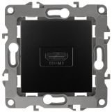 Розетка HDMI, Эра12, антрацит, 12-3114-05 Б0027485 ЭРА