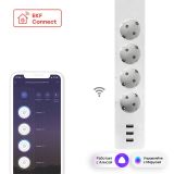 Умный удлинитель Connect PRO Wi-Fi c USB RCE-2-WF EKF