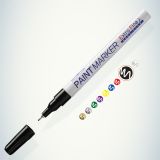 Маркер-краска Extra Fine Paint Marker черная, 1мм, нитро-основа Б0048237 MunHwa