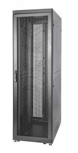 Шкаф Rackcenter 600х1200х42U перфорированная передняя и задняя двери без боковых стенок 60F-42-6C-94BL Eurolan