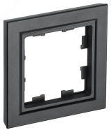 BRITE Рамка 1 пост РУ-1-БрЧ черный BR-M12-K02 IEK