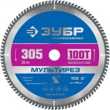 Диск пильный по алюминию Мультирез 305 x 30мм 100T 36907-305-30-100_z01 ЗУБР