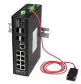 Коммутатор управляемый промышленный 12 портов уровень управления L2+ HiPoE с функцией мониторинга 00013745 OSNOVO