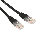 Патч-корд U/UTP, CAT 5e, RJ45-RJ45, 26AWG, LSZH, черный, 0,5м, 02-0102-05 REXANT