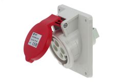 Розетка встраиваемая наклонная 16A/400V/3P+E/IP44, фланец 92x100 00-00032500 INPIN