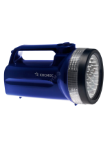 Фонарь-прожектор , 19 LED, 4 батарейки D, 190 lm, KOC860LED Космос