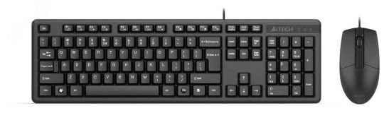 Комплект клавиатура + мышь KK-3330, USB, черный 1530249 A4Tech
