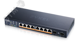 Коммутатор управляемый L3 8 портов. PoE++ 100 /1000 Мб/с. 2.5 Гб/с.  8хRJ45. 2хSFP+ 130 Вт 144856 Zyxel