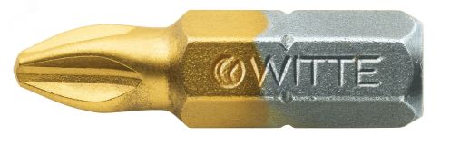 Бита PH2 х 25 мм 1/4'' С6.3 Industrial TiN покр. нитрид титана 273212000 WITTE