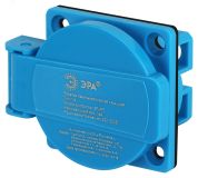 Розетка панельная скрытая с крышкой R(PAN)-16-2P-PE-IP54 112  2Р+PЕ 16А 220В ЭРА Б0057937 ЭРА
