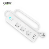 Фильтр умный сетевой Smart plug Wi-Fi, 3 розетки, 3 USB, 15А, 3680 Вт P1 Gosund