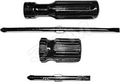 Отвертка переставная, CrV сталь, черная пластиковая ручка 6х70 мм PH2/SL6 56204 FIT