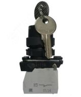 КПЕ 1140 -К УХЛ3, чёрный, 4но+0нз, ключ на 2 положения с фиксацией, IP40, переключатель  (ЭТ) ET012443 Электротехник