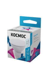 Лампа светодиодная LED 8.5Вт JCDR 220В GU5.3 D50x45 4500K белый 720 лм LkecLED8.5wJCDRC45 Космос