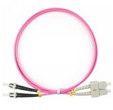 Шнур оптический duplex 1,5м SC-ST 50/125 мм OM4 LSZH 9121c Cabeus