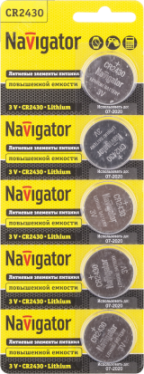 Батарейка NBT-CR2430-BP5 17466 Navigator Group