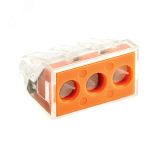 Клемма СМК 773-173 (с пастой) 3 отверстия 2.5-6.0мм2 (уп.50шт.) PROxima plc-smk-773-173 EKF