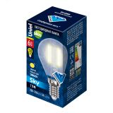 Лампа светодиодная LED 6вт 200-250В шар матовое 500Лм Е14 3000К Sky филамент UL-00000303 Uniel
