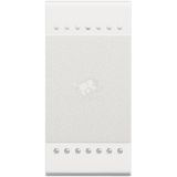 LivingLight Переключатель с винтовыми клеммами 1 модуль белый N4003N BTicino