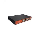 Коммутатор неуправляемый PoE 18 портов, 16хPoE 10/100/1000 Мб/с, 2хRJ45/SFP, 350 Вт WI-PS320GF Wi-Tek