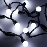 Гирлянда светодиодная декоративная ARD-BALL-CLASSIC-D17.5-20000-BLACK-200LED WHITE (230V, 14W) (ARDCL, IP65) 025590 Arlight