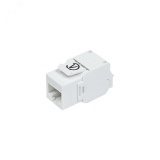 Модуль розеточный CAT6 UTP, Keystone, белый, 180 градусов КА-00003720 СегментЭнерго