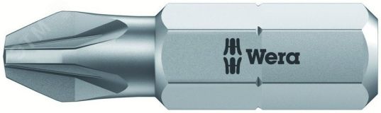 Бита 855/1 Z PZ вязкая твердость хвостовик 1/4 C 6.3 PZ 2 x 50 мм WE-056820 Wera