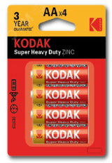 Батарейка R6-4BL SUPER HEAVY DUTY Zinc [KAAHZ-4] (80/400/26400) Б0005119 KODAK